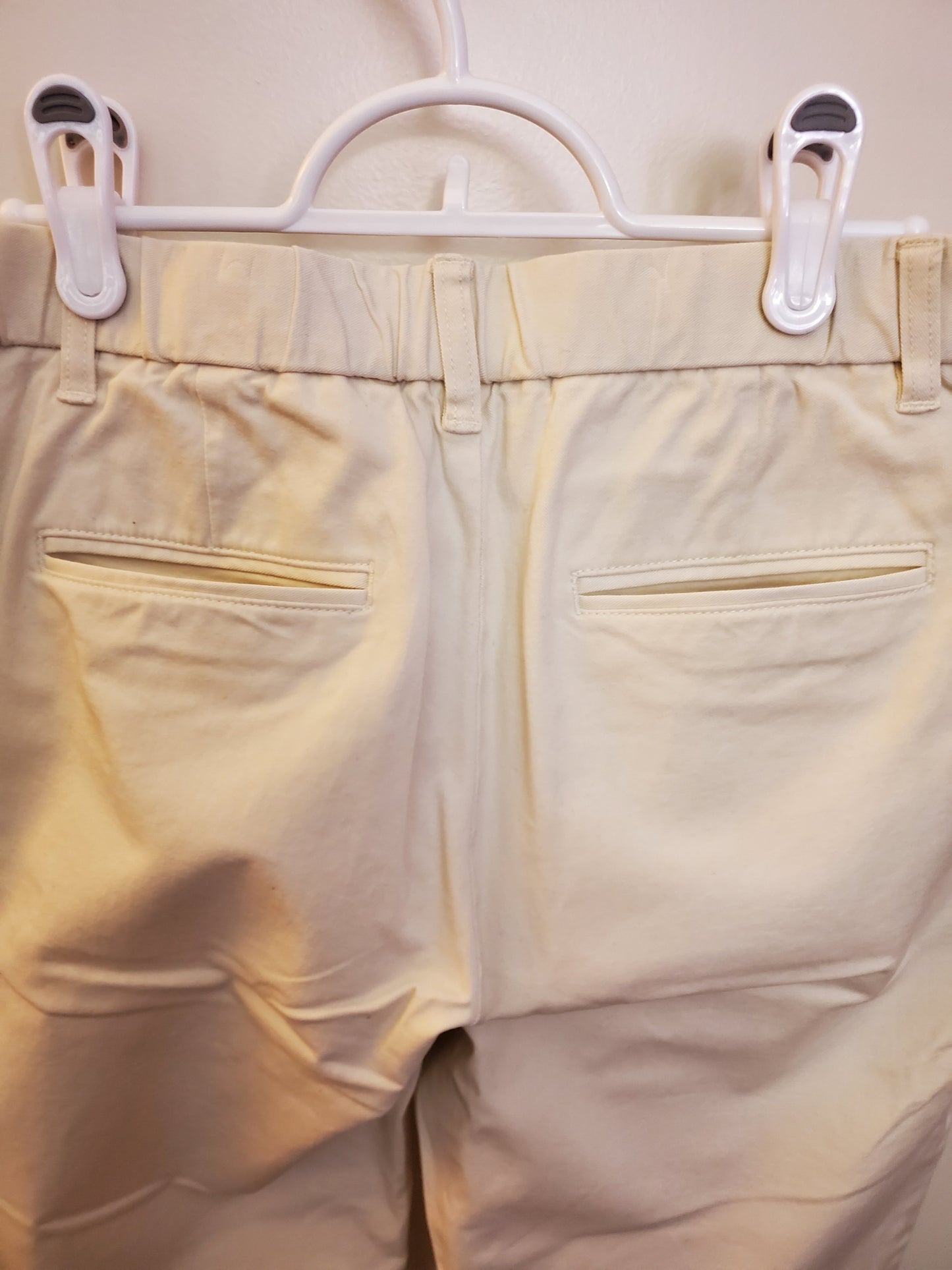 Ecru Straight Pants