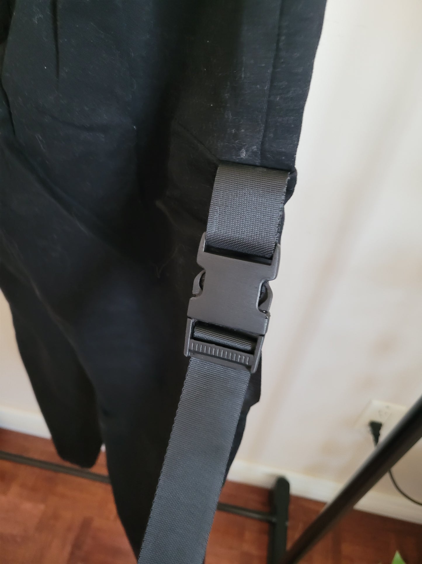 Black Cotton Cargo Pants