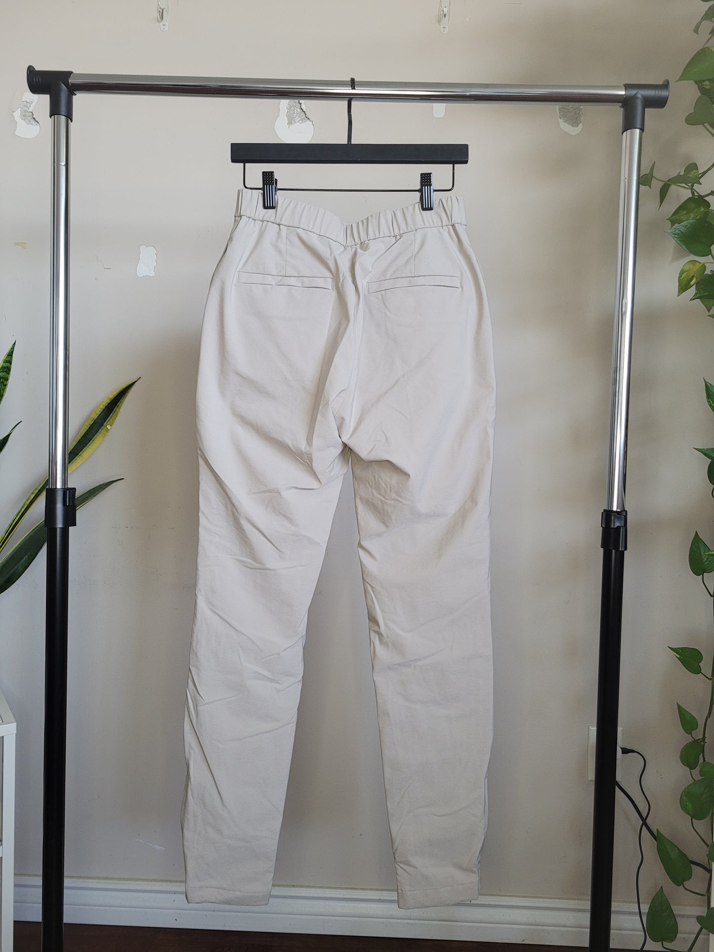 Ecru Fleece-lined Pants