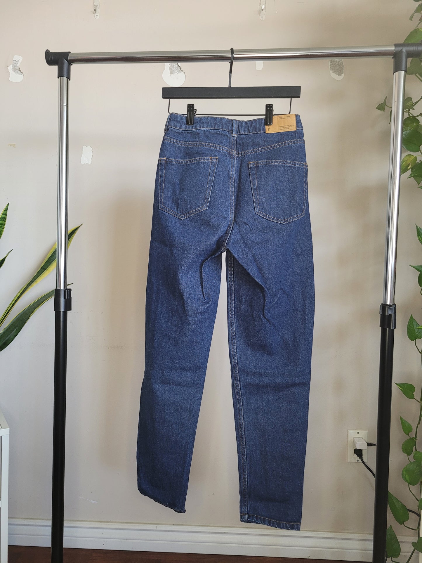 Blue Denim Tapered Jeans