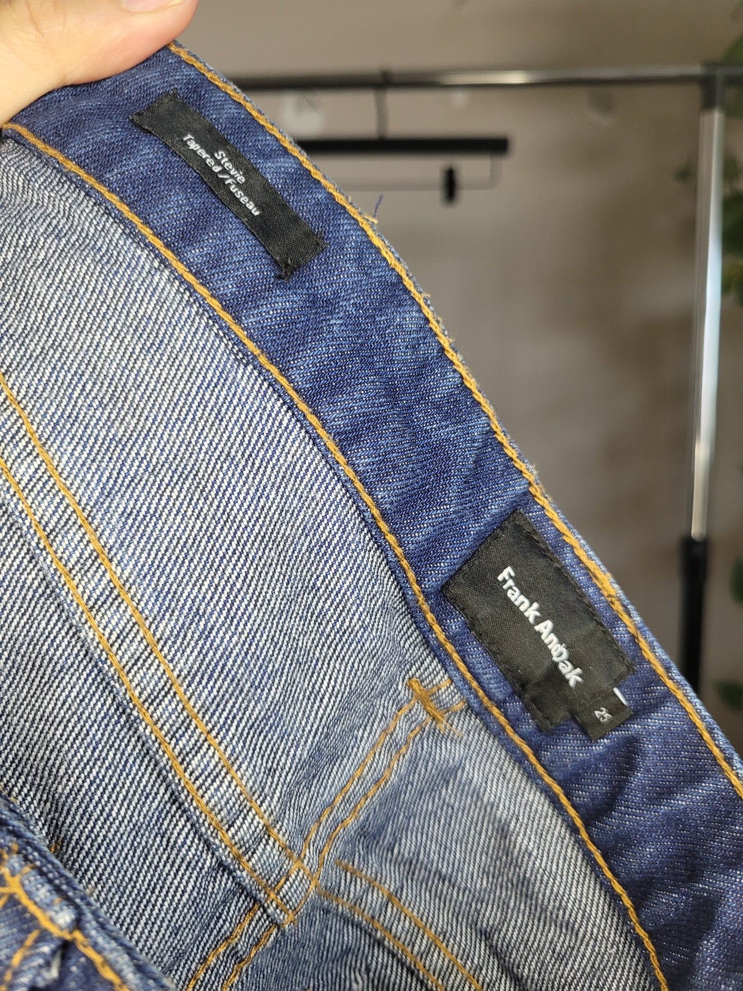 Blue Denim Tapered Jeans