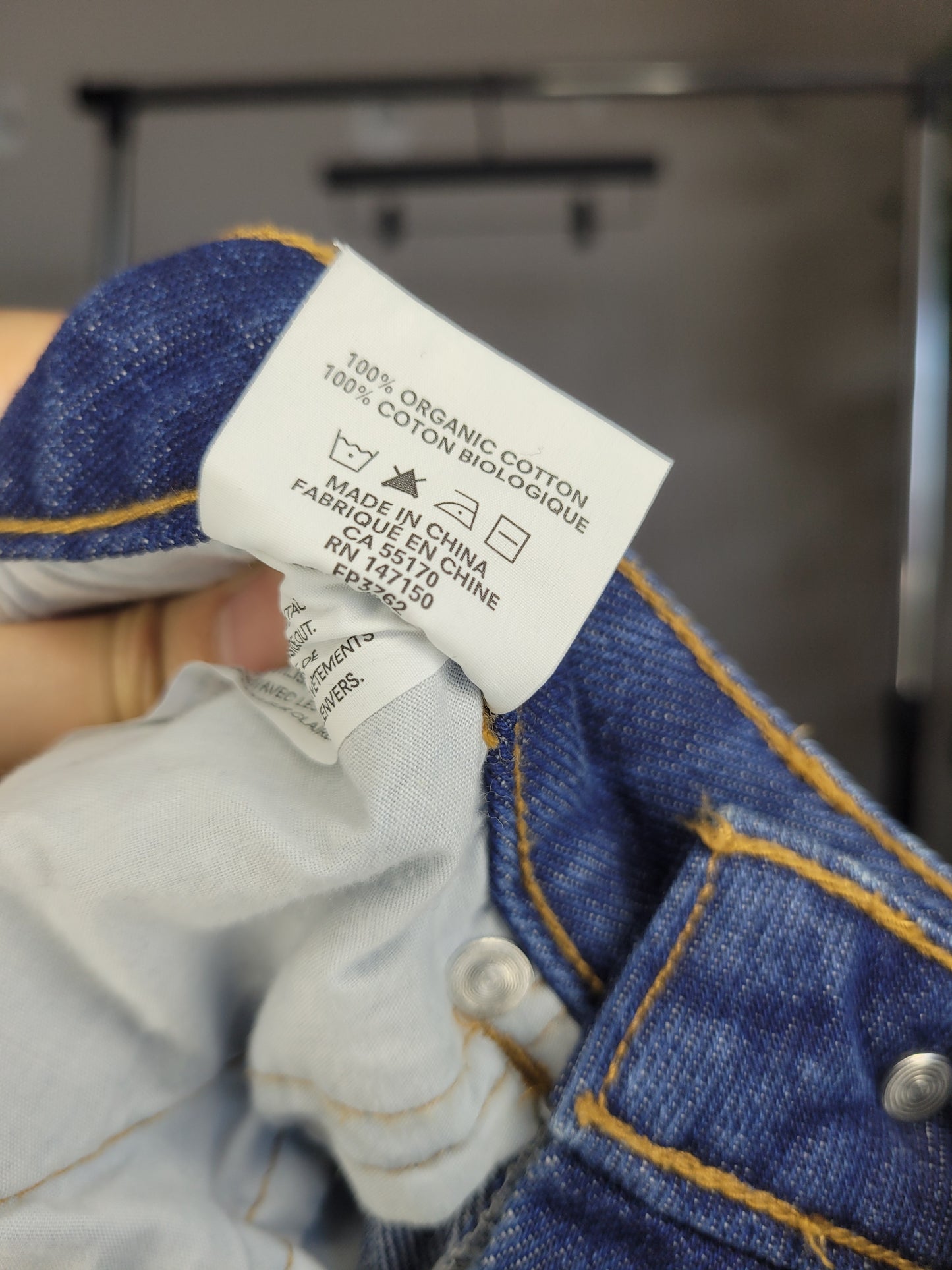 Blue Denim Tapered Jeans