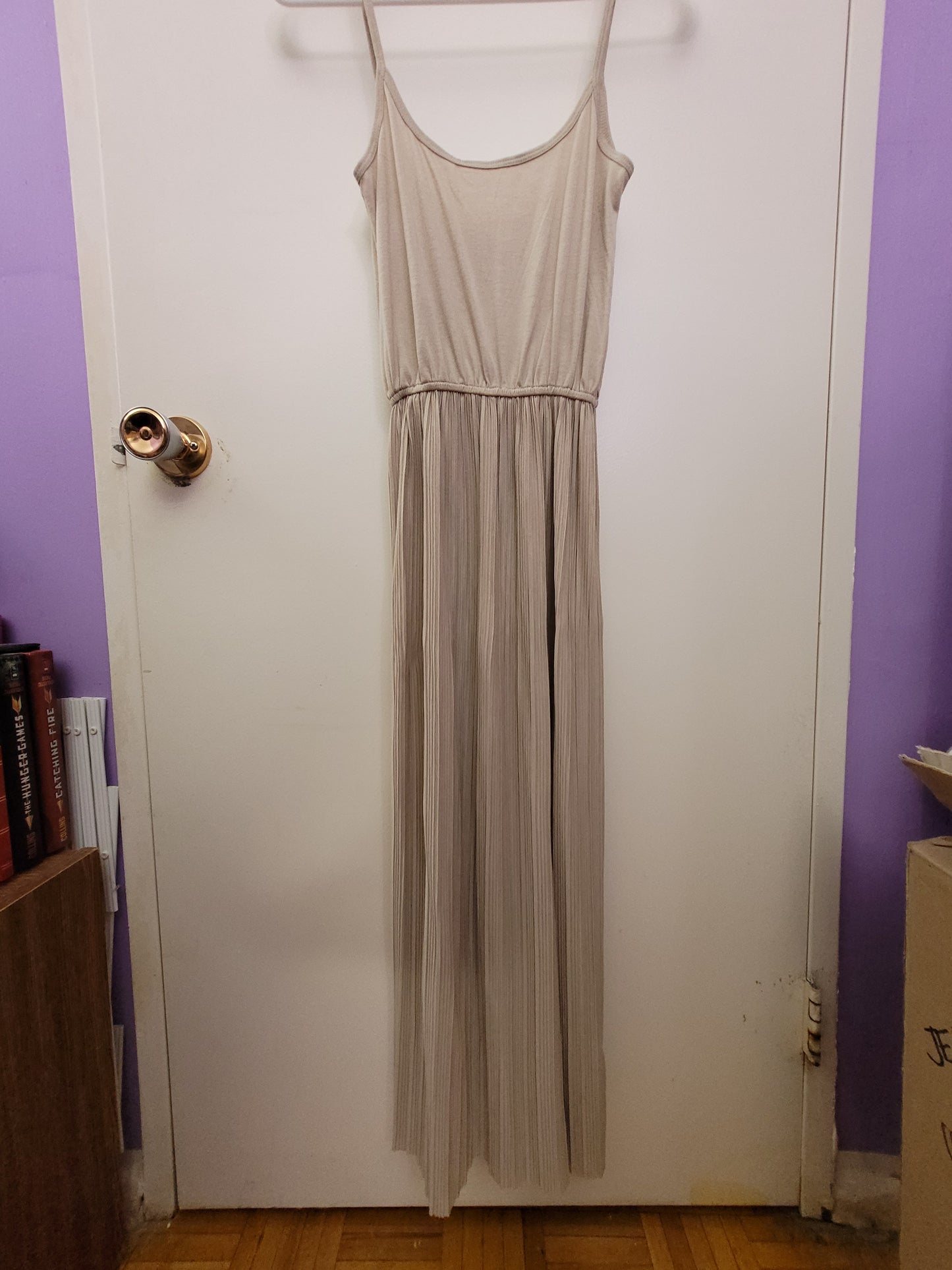 Beige Slip-on Dress