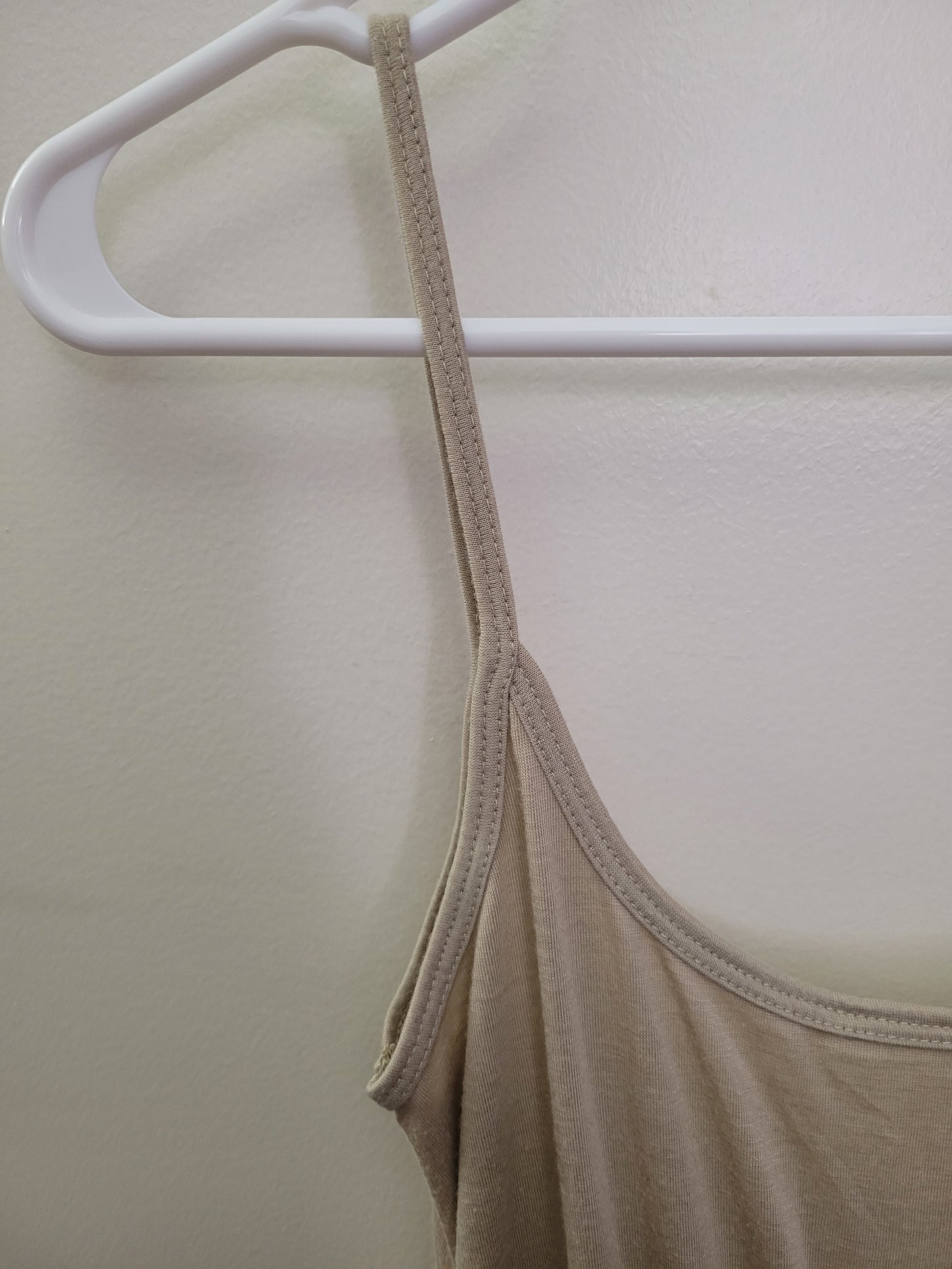 Beige Slip-on Dress