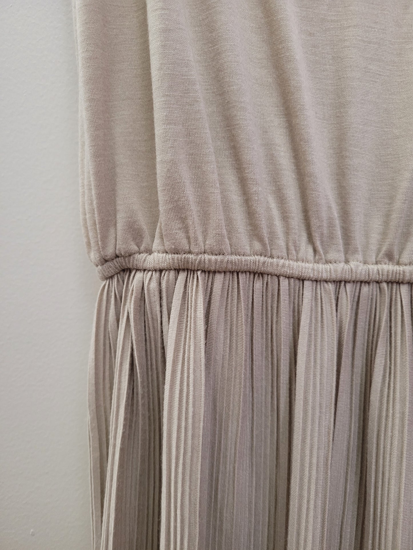 Beige Slip-on Dress