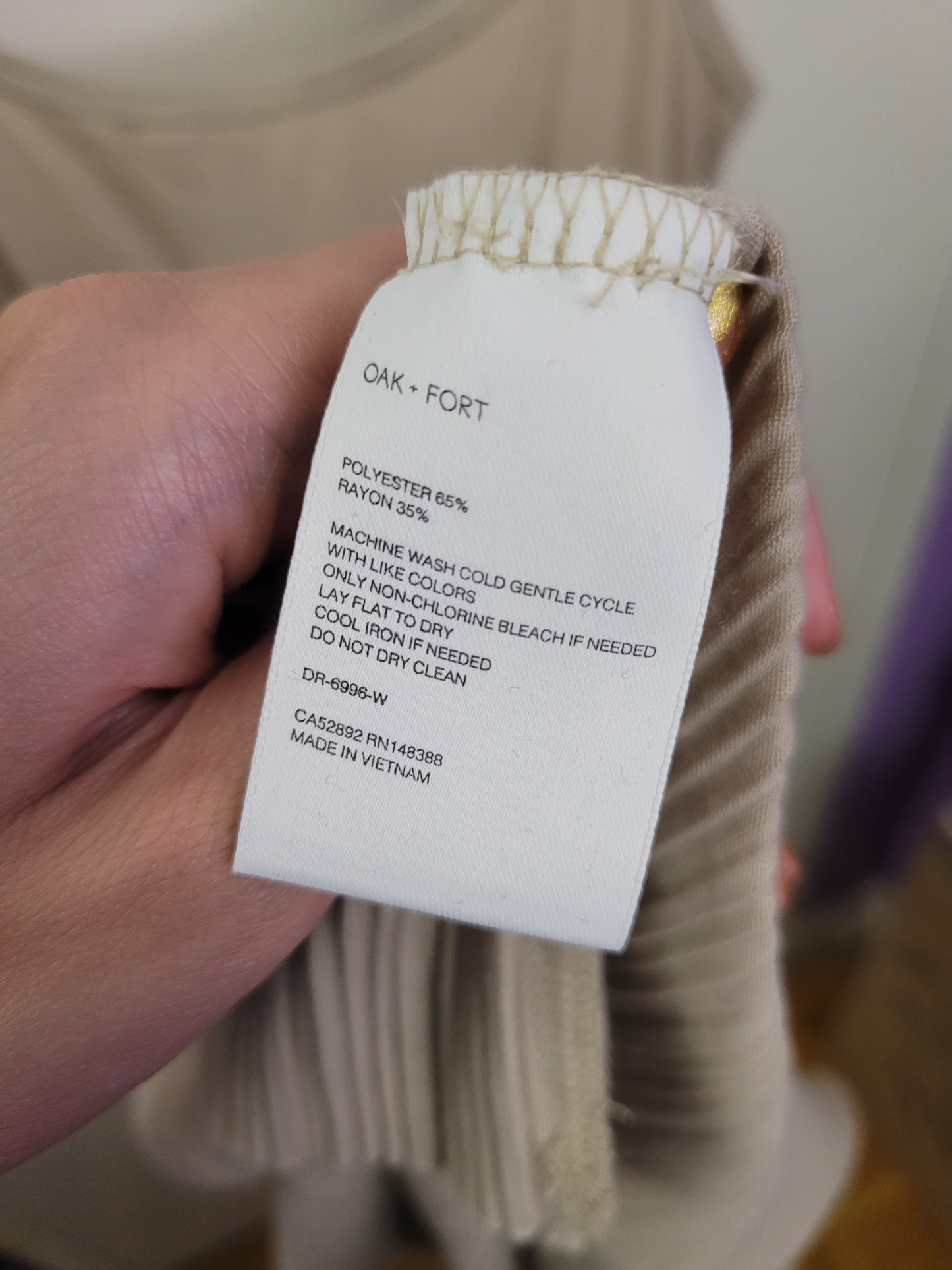 Beige Slip-on Dress