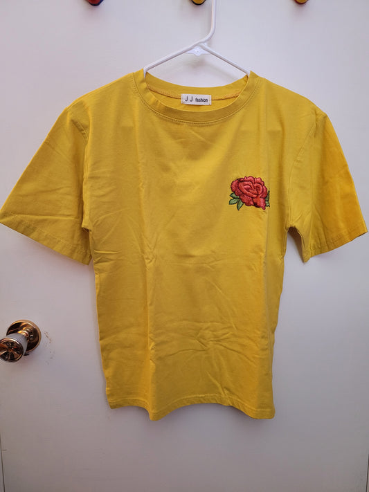 Yellow Shirt with Embroidery
