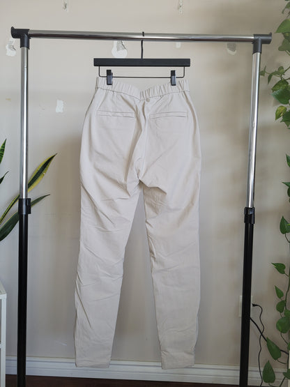 Ecru Fleece-lined Pants