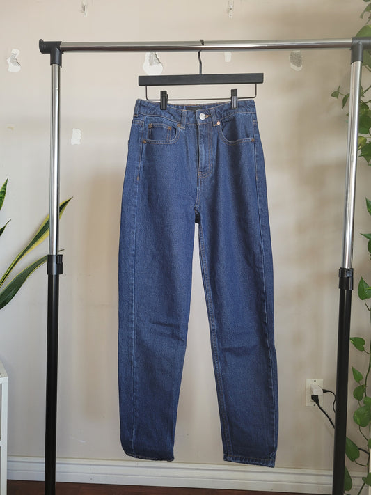 Blue Denim Tapered Jeans