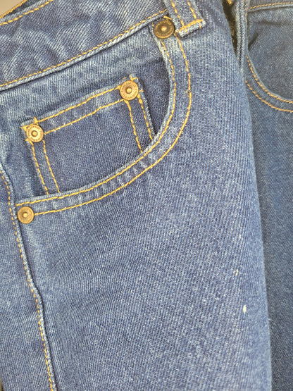 Blue Denim Tapered Jeans