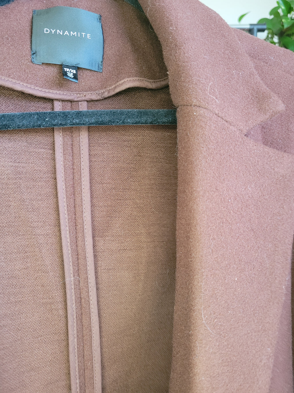 Brown Felt Wrap Coat