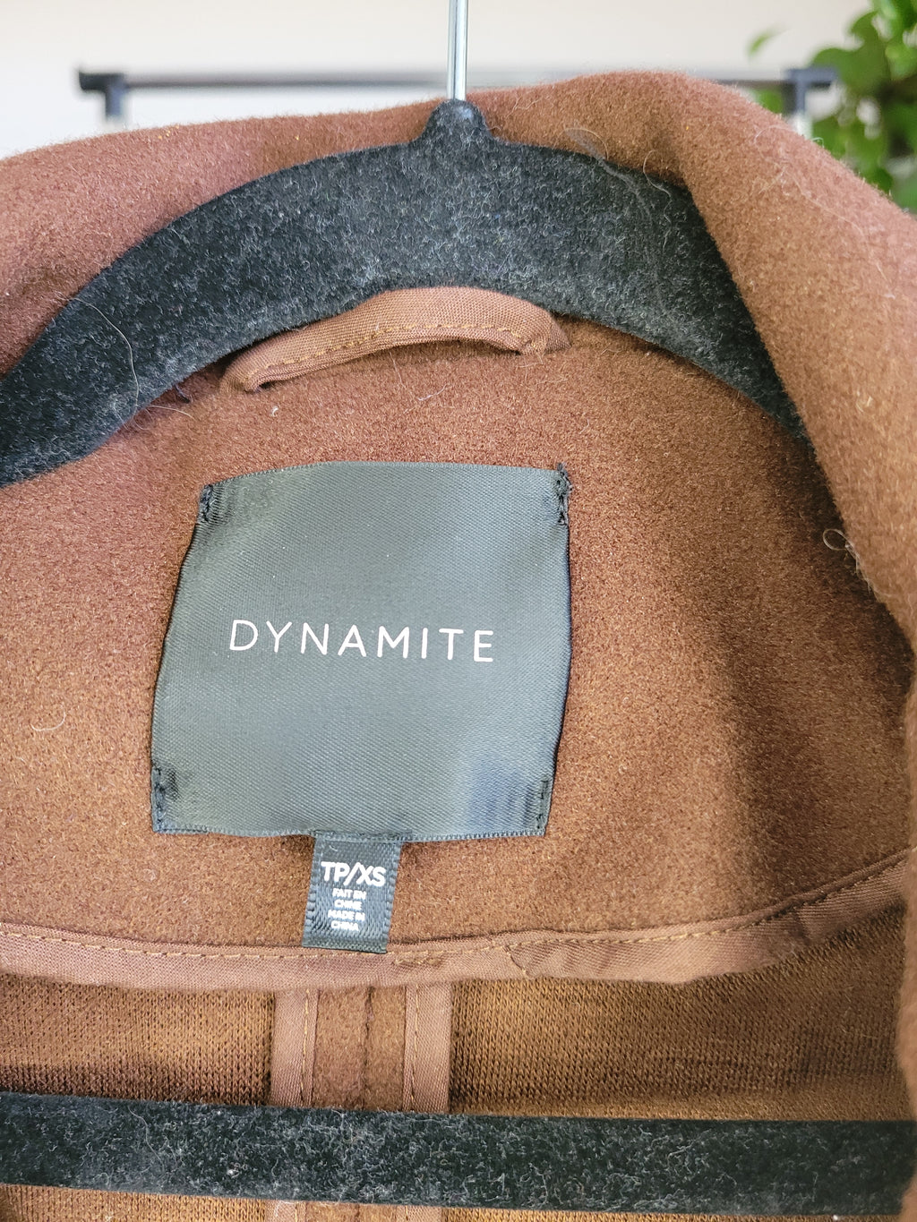 Brown Felt Wrap Coat