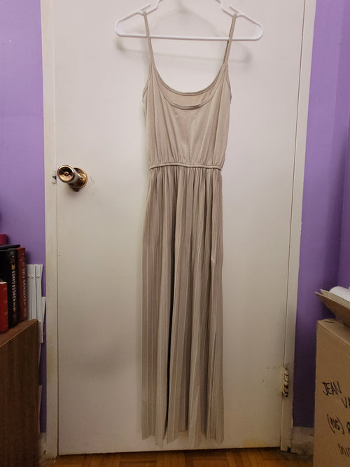 Beige Slip-on Dress
