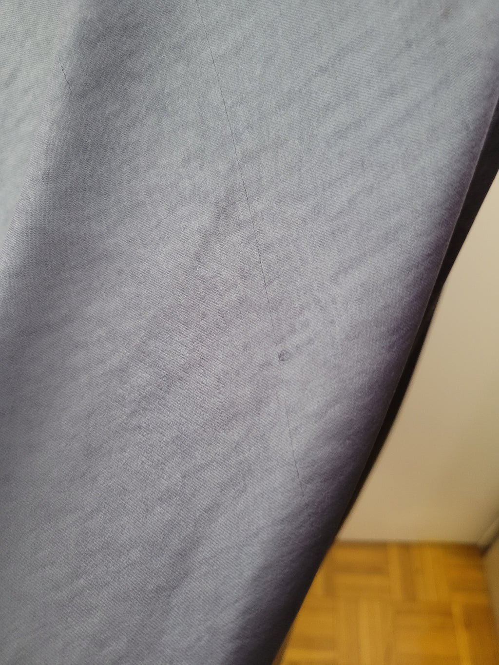 Blue Satin Maxi Skirt