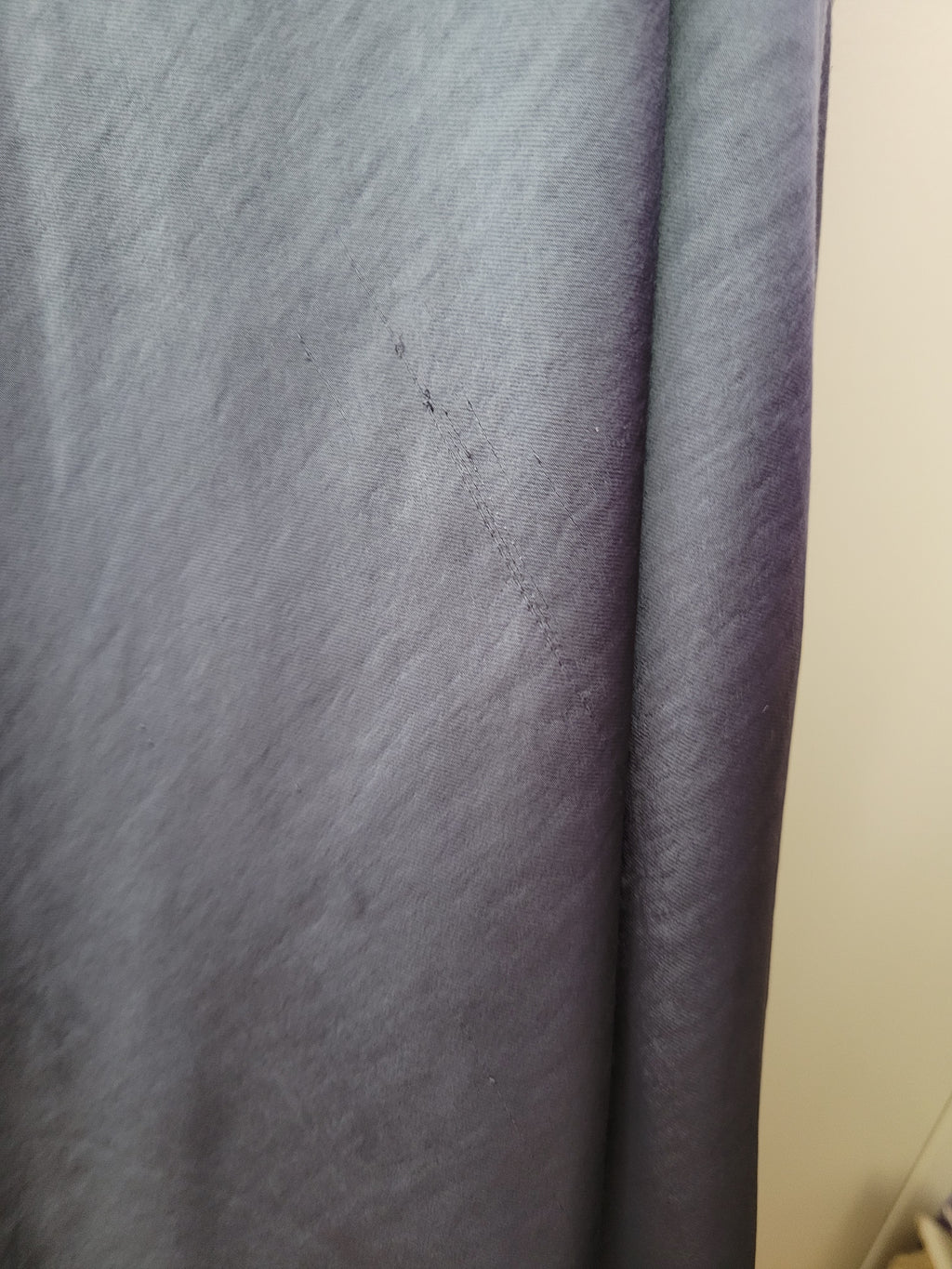 Blue Satin Maxi Skirt