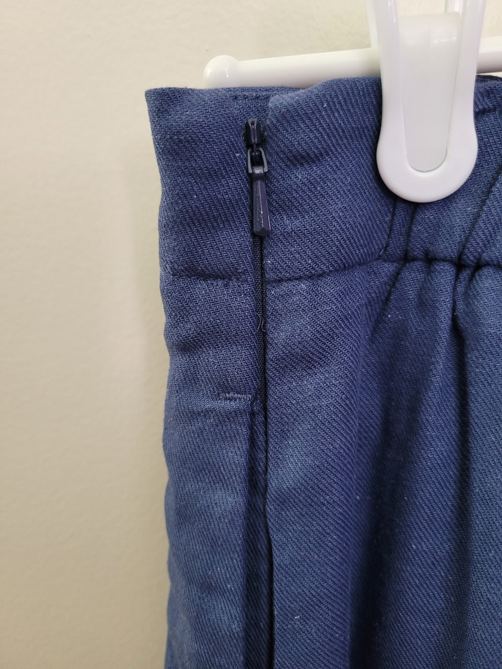 Blue Linen Maxi Skirt