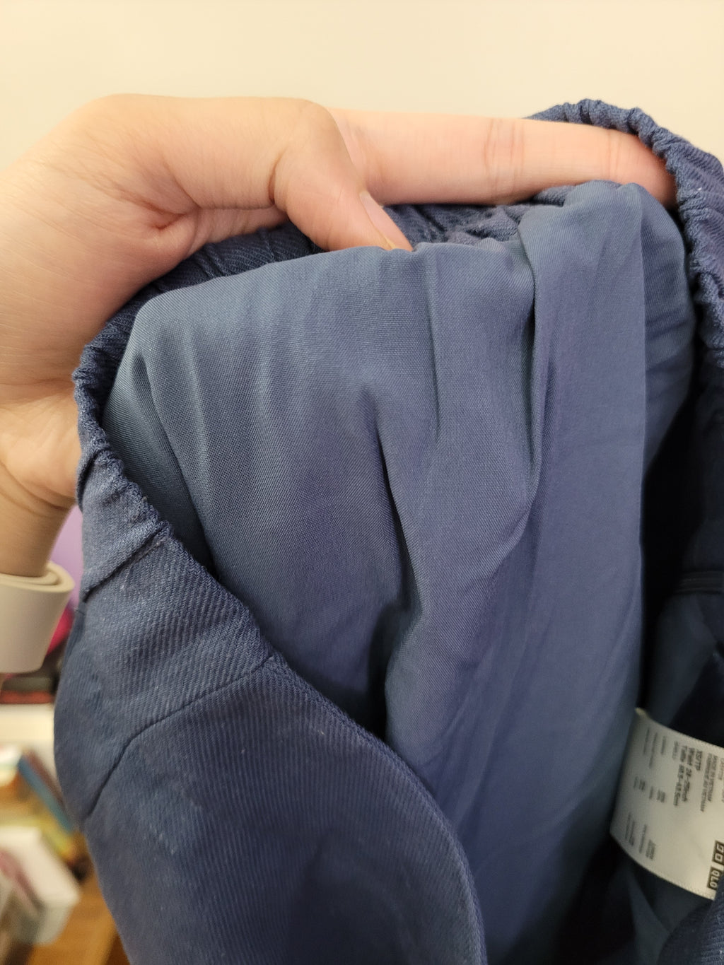 Blue Linen Maxi Skirt