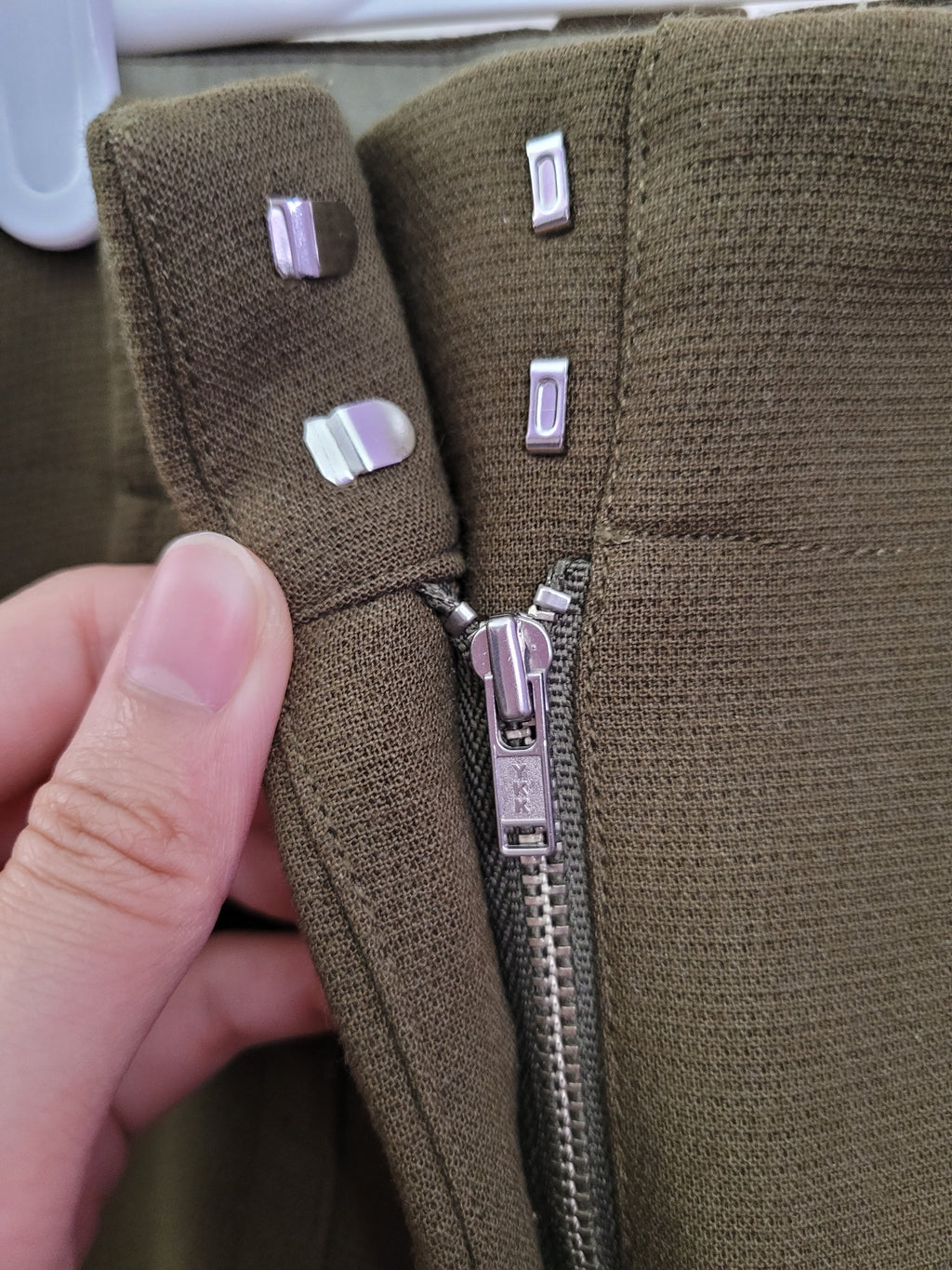 Khaki Straight Pants