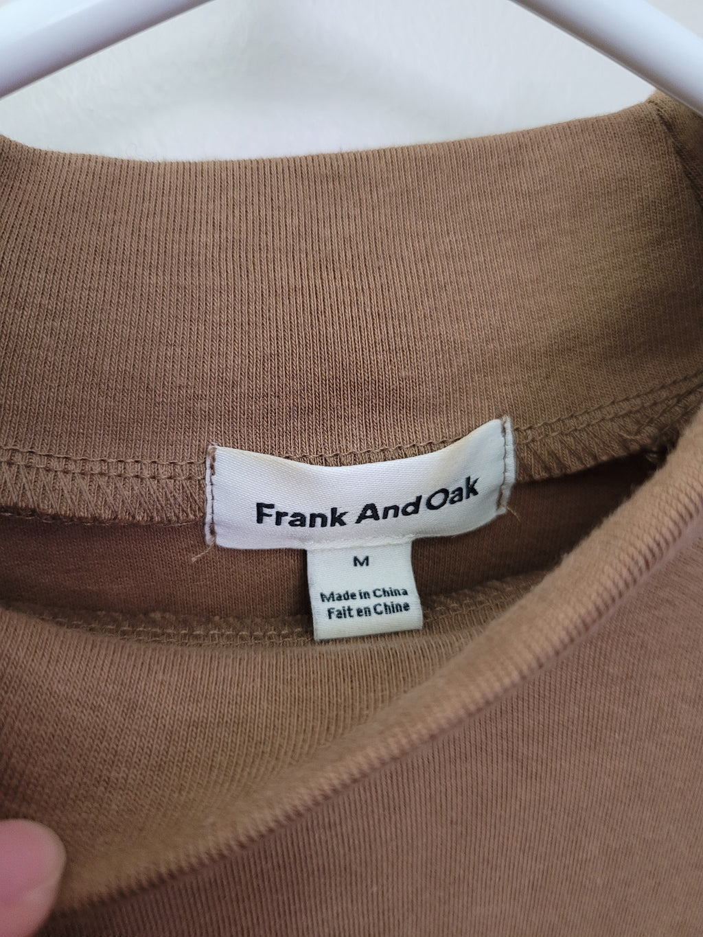 Beige Boxy Mockneck Longsleeve