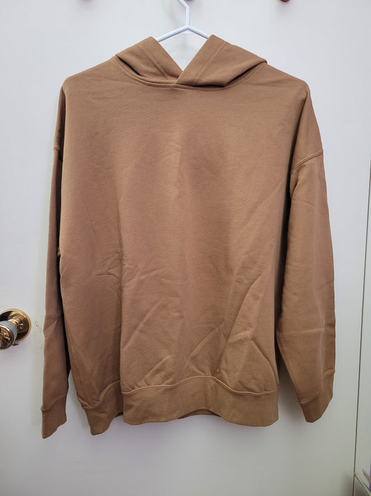 Brown French Terry Pullover Hoodie