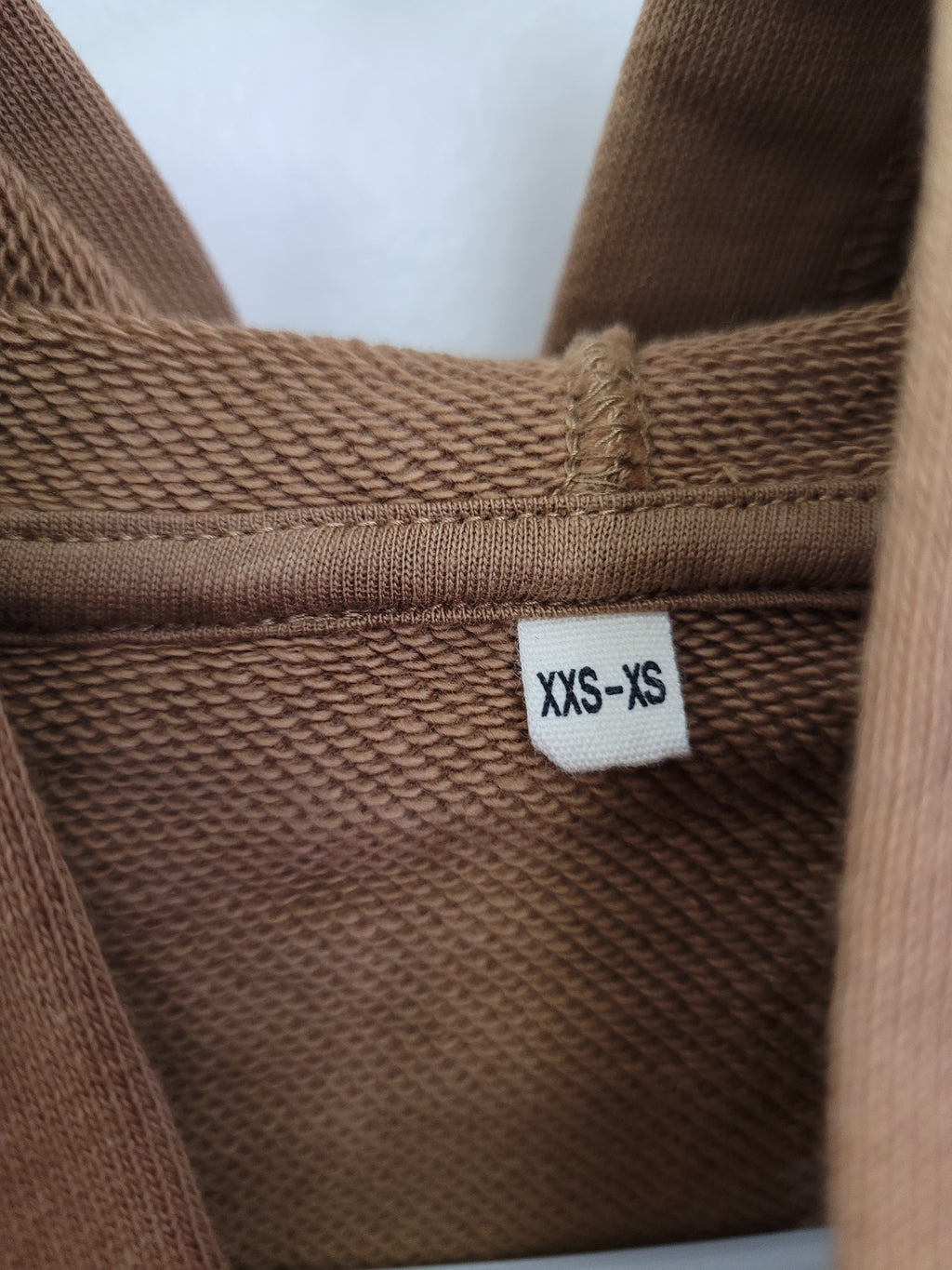 Brown French Terry Pullover Hoodie